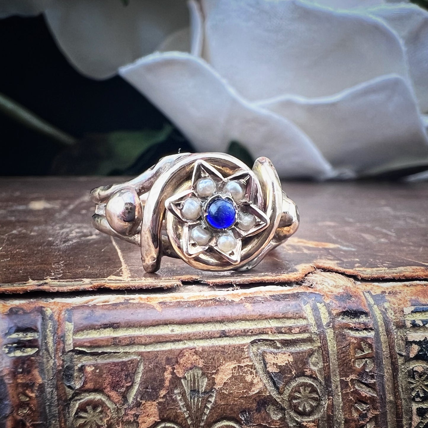 Bourbon Star Ring in Rose Gold – 19th Century