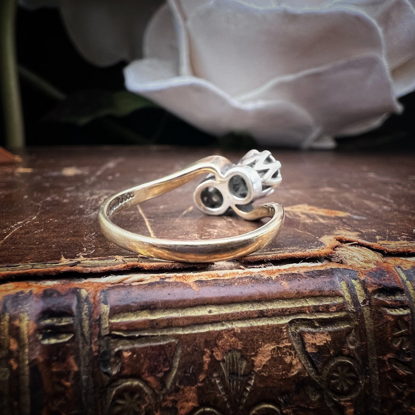 Toi et moi Ring mit zwei Diamanten