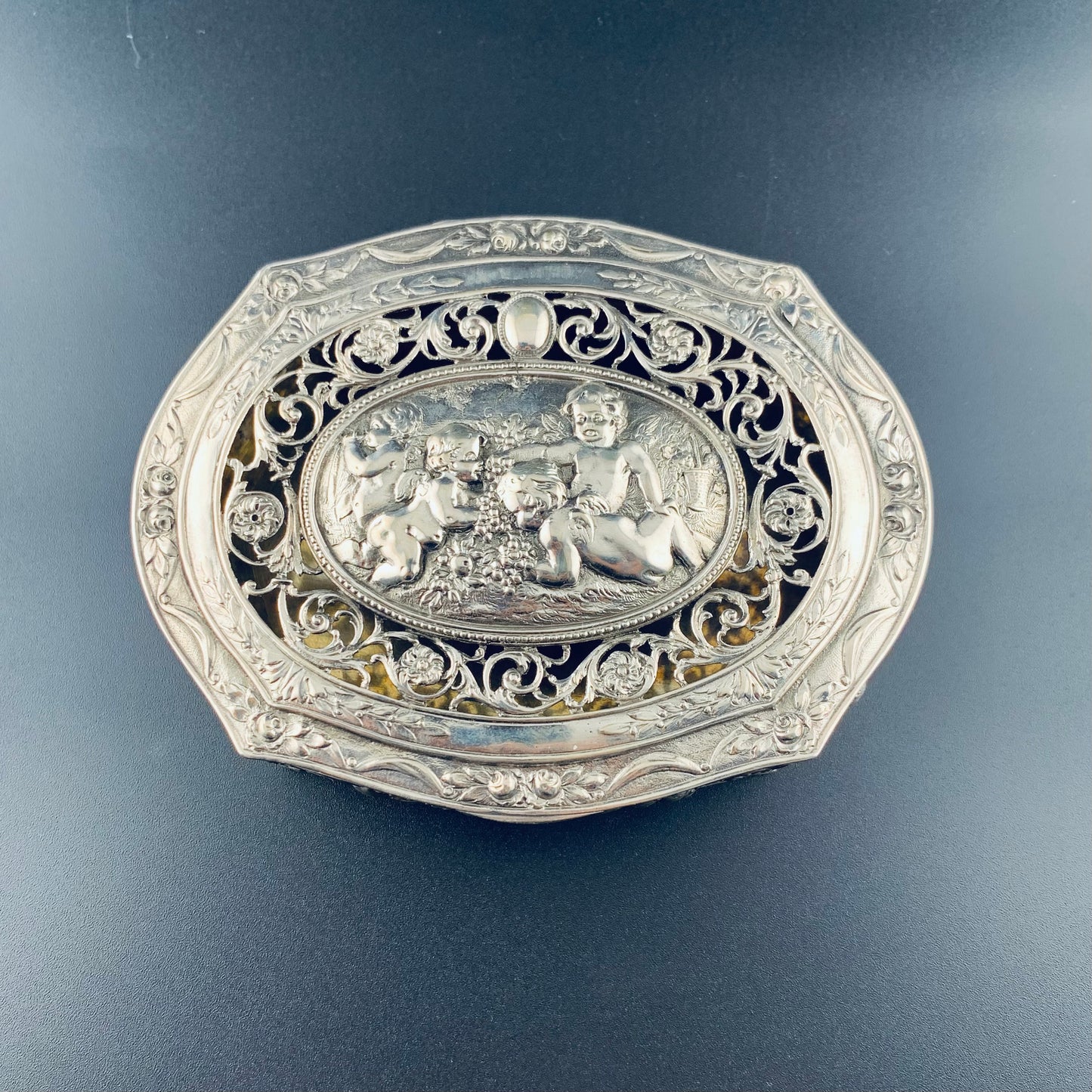 Deutsche Silberdose aus den frühen 1900er Jahren