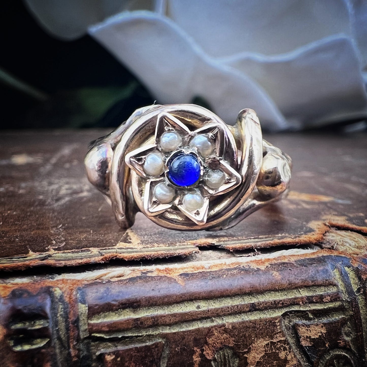 Bourbon Star Ring in Rose Gold – 19th Century