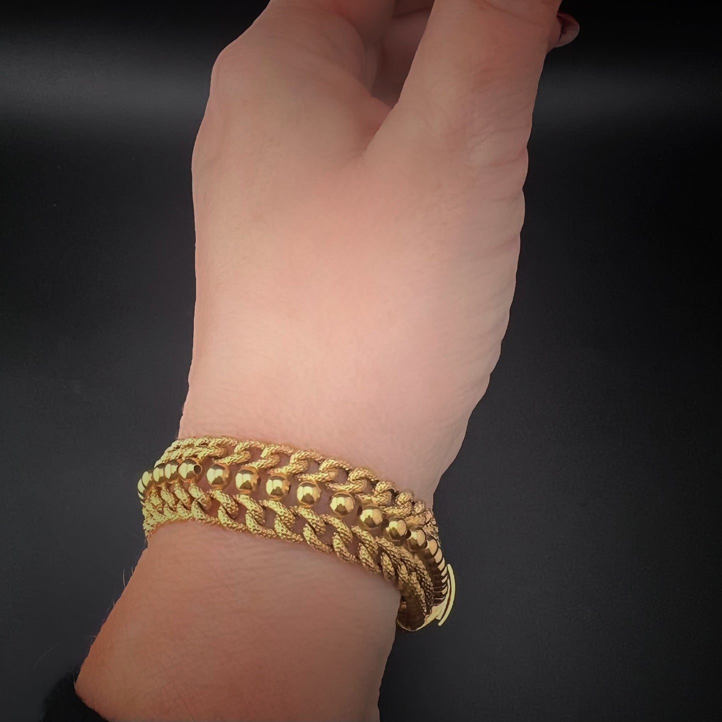 Armband aus 18 Karat Gelbgold – 1950er