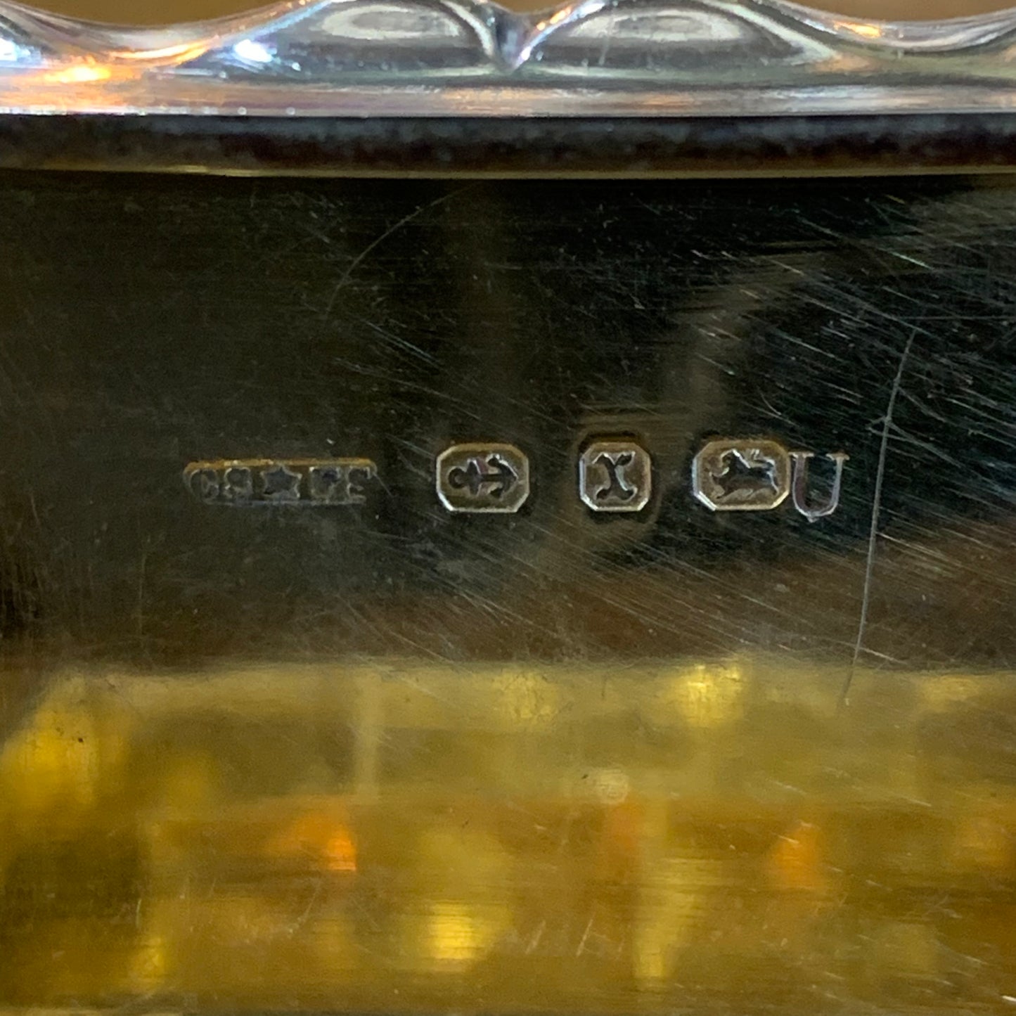 Tabacchiera da fiuto in argento Birmingham 1897