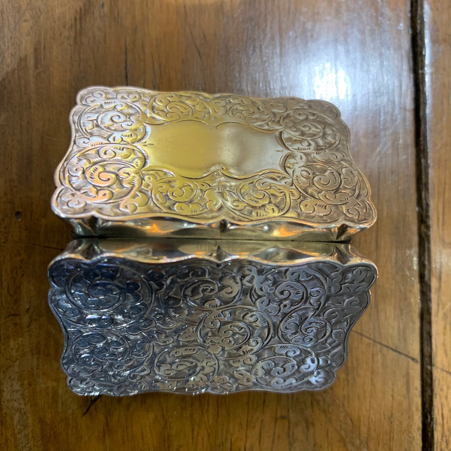 Tabacchiera da fiuto in argento Birmingham 1897