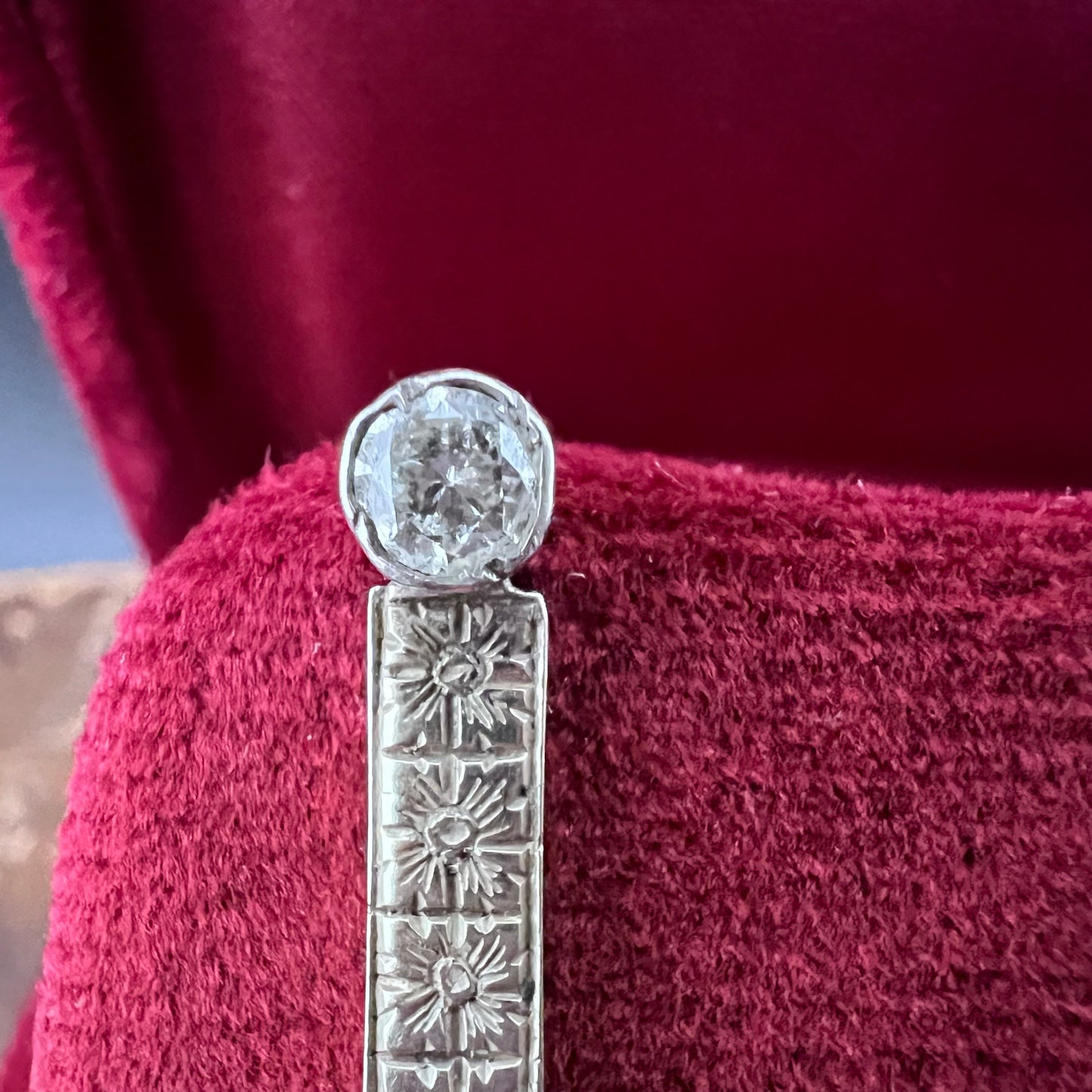 Art Deco Diamond and Coral Earrings, 1930s