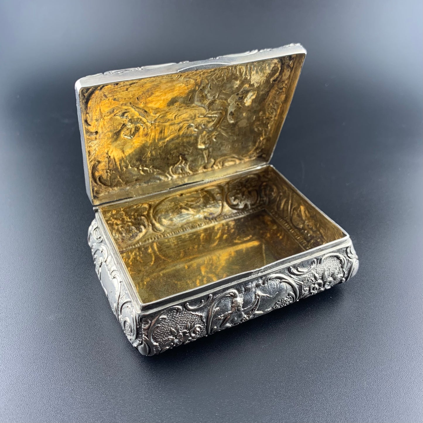 Deutsche Silberdose aus den frühen 1900er Jahren