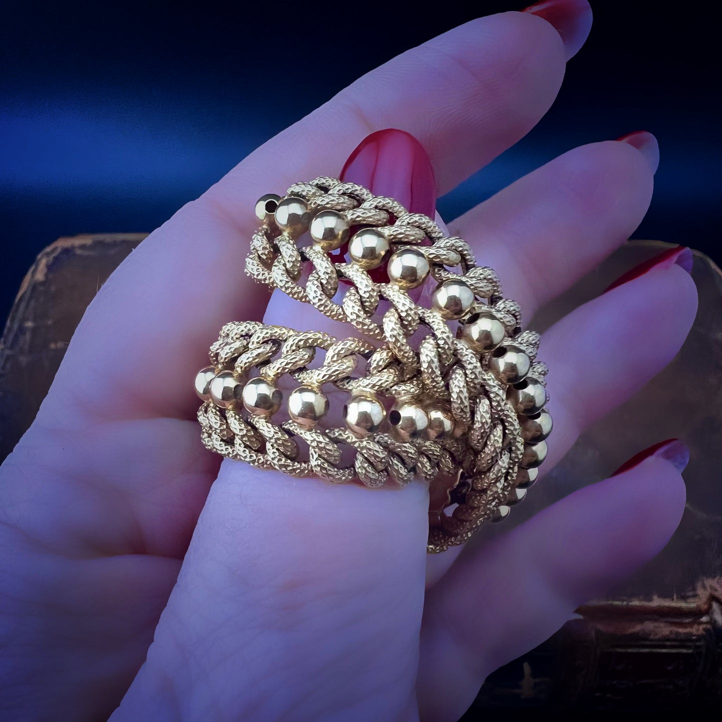 Armband aus 18 Karat Gelbgold – 1950er