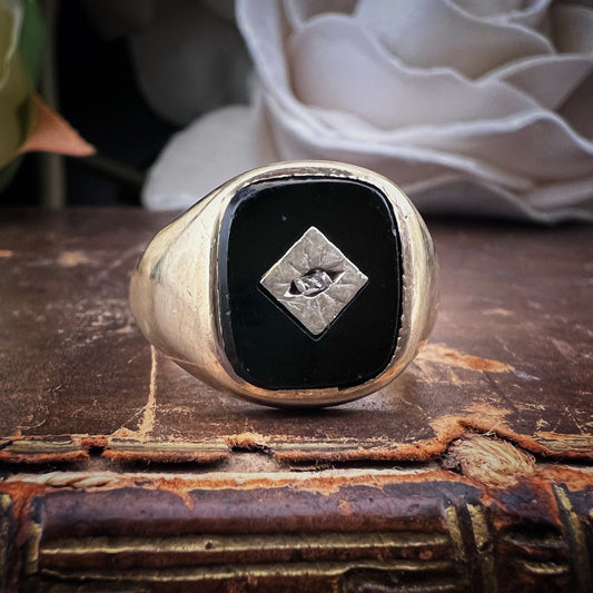 Anello Vintage Chevalier da Uomo – Fred Manshaw Ltd, Londra 1967