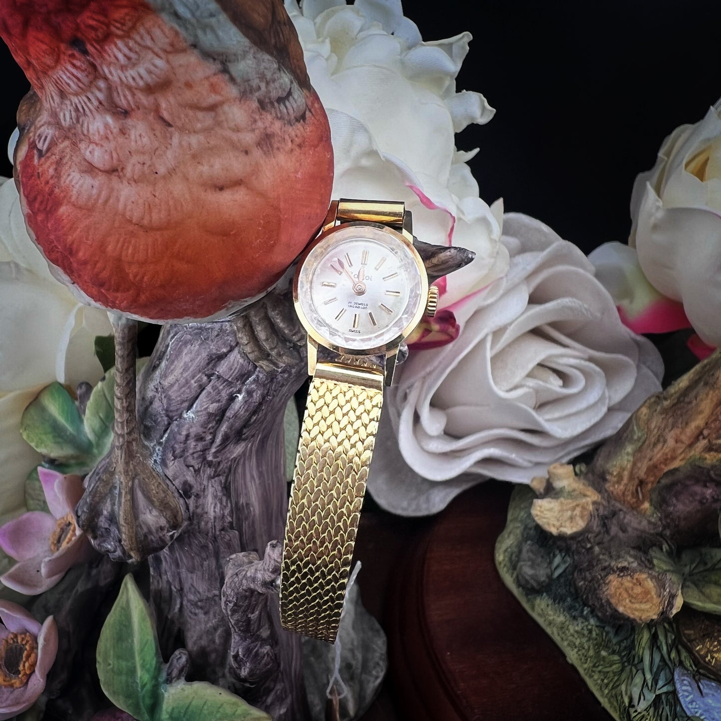 Bostol – Schweizer Damenuhr aus 18 Karat Gold, 1960er