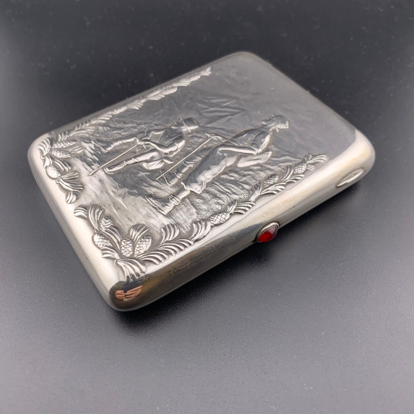 Russisches silbernes Zigarettenetui - Moskau 1954-58