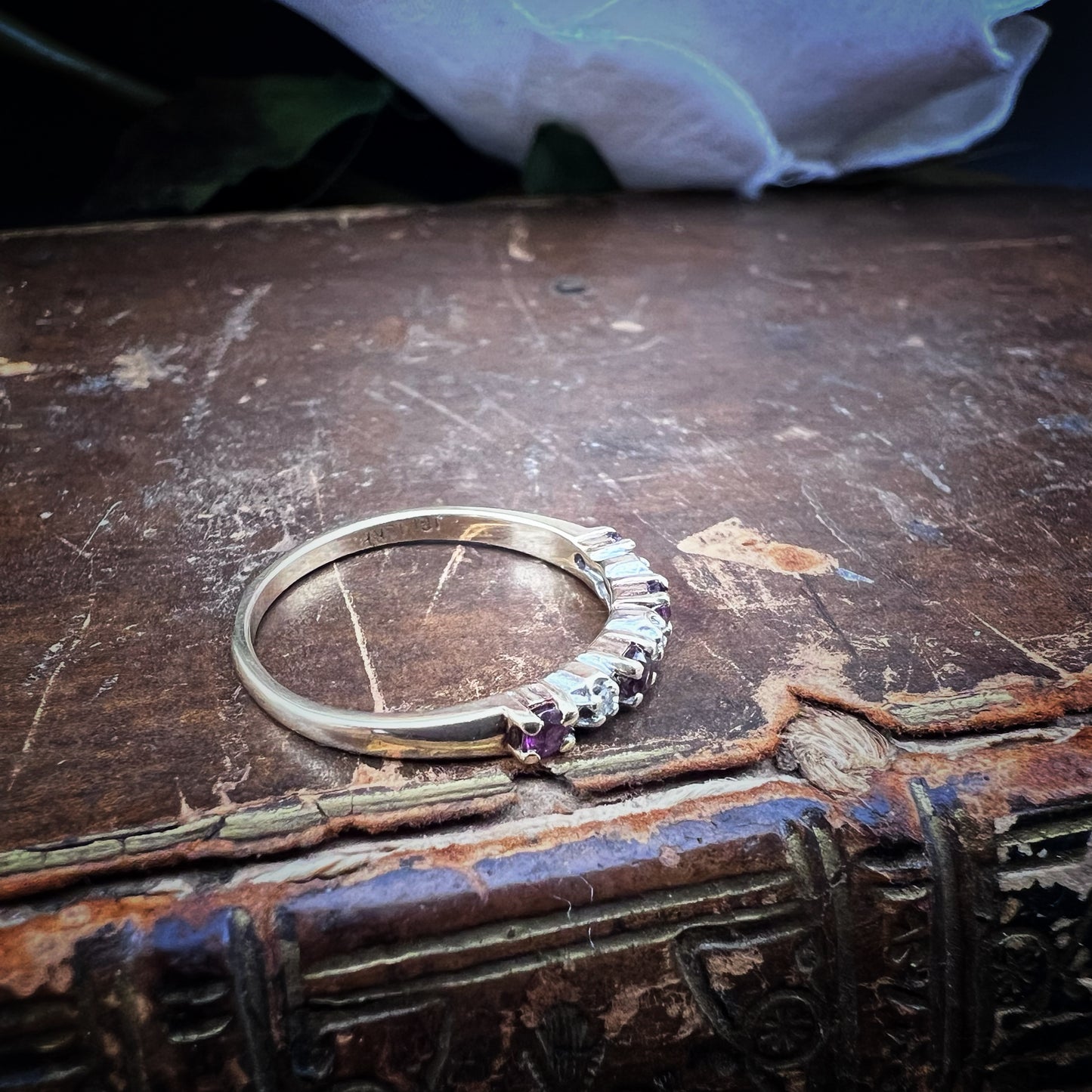 Ring with rubies and diamonds