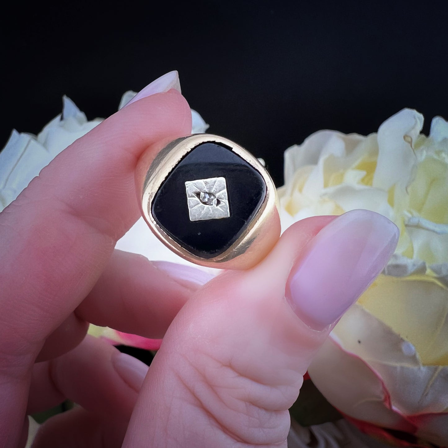 Anello Vintage Chevalier da Uomo – Fred Manshaw Ltd, Londra 1967