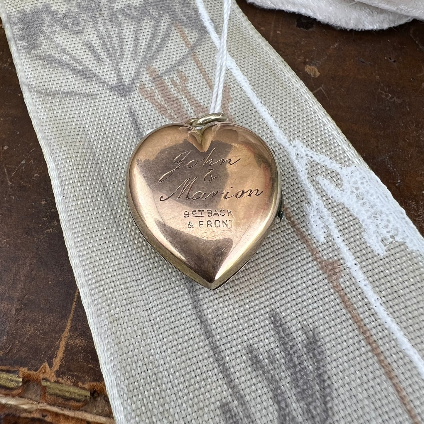 N. 03 - Locket porta foto 9 ct back & front primi ‘900