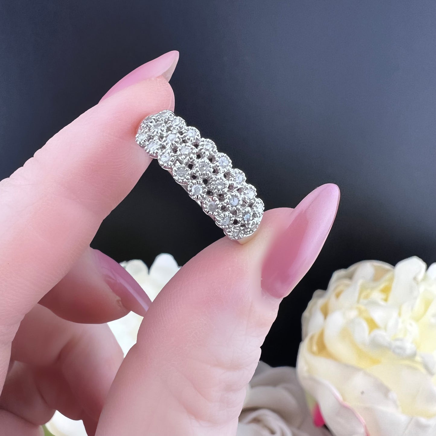 Diamond band ring