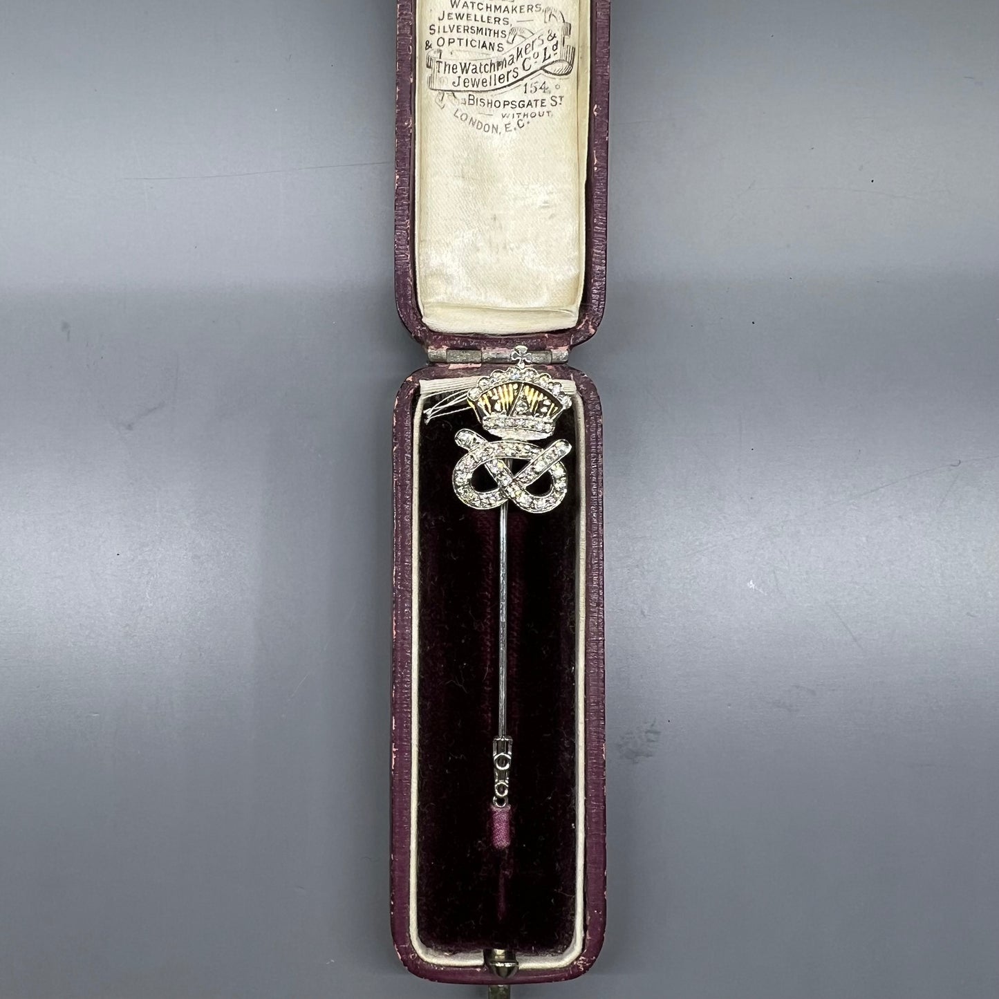 Staffordshire Yeomanry Regimental Brooch in 18ct Gold and Diamonds