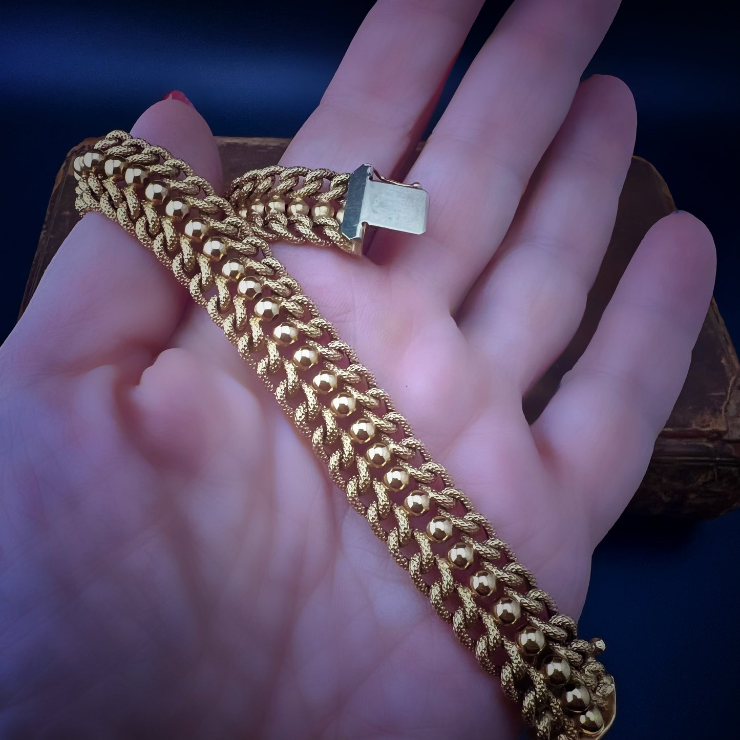 Armband aus 18 Karat Gelbgold – 1950er