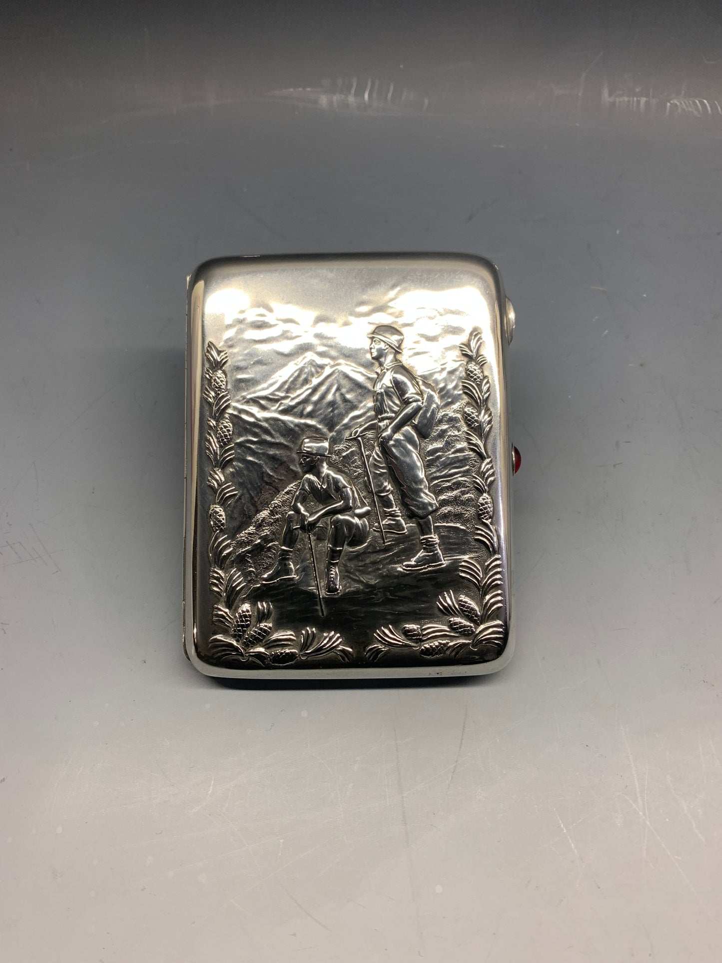 Russisches silbernes Zigarettenetui - Moskau 1954-58