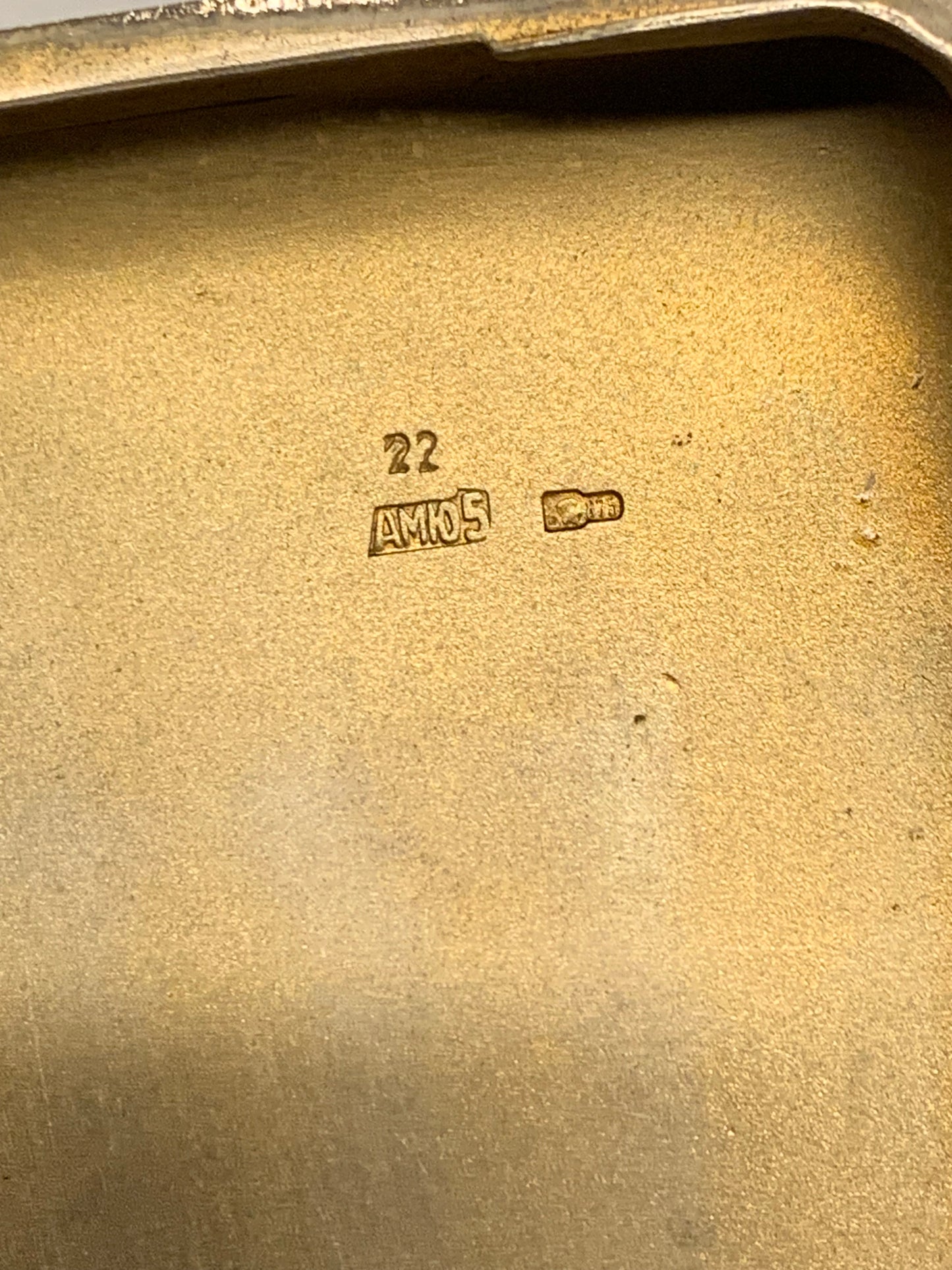 Russisches silbernes Zigarettenetui - Moskau 1954-58