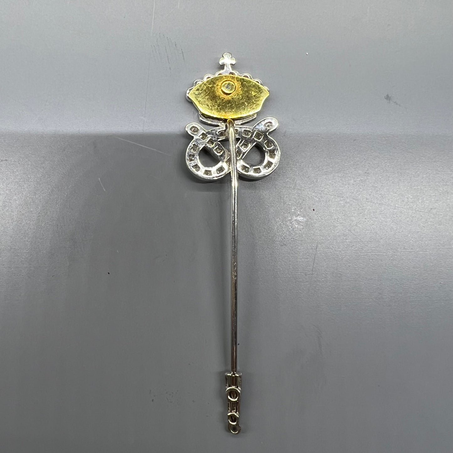 Staffordshire Yeomanry Regimental Brooch in 18ct Gold and Diamonds