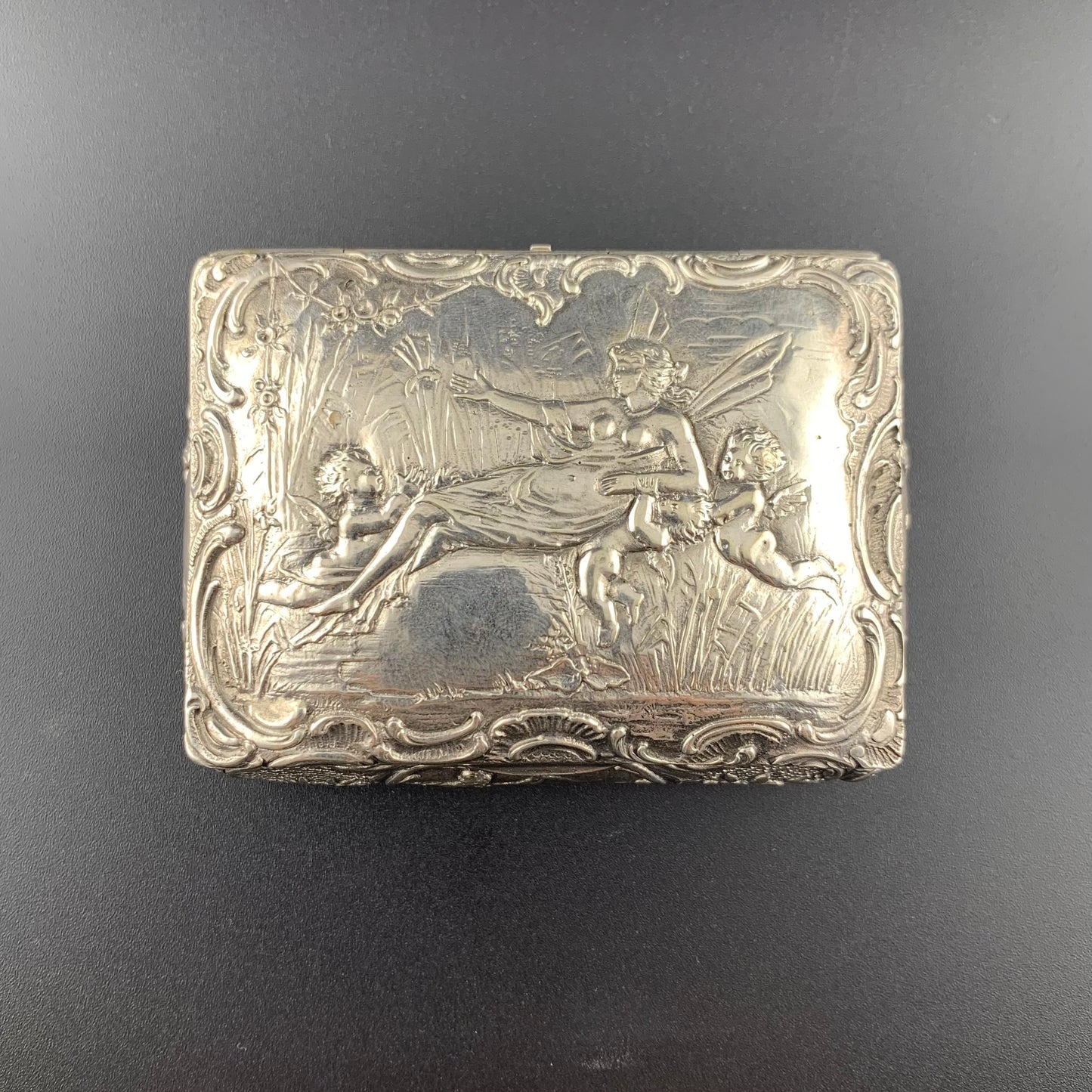 Deutsche Silberdose aus den frühen 1900er Jahren