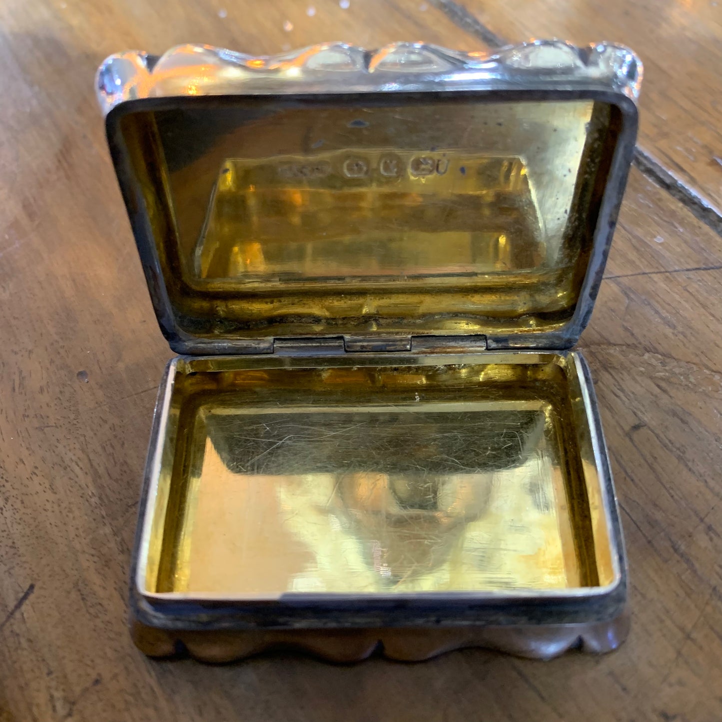 Tabacchiera da fiuto in argento Birmingham 1897