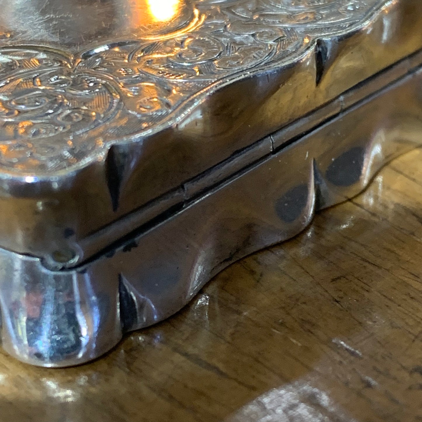 Tabacchiera da fiuto in argento Birmingham 1897