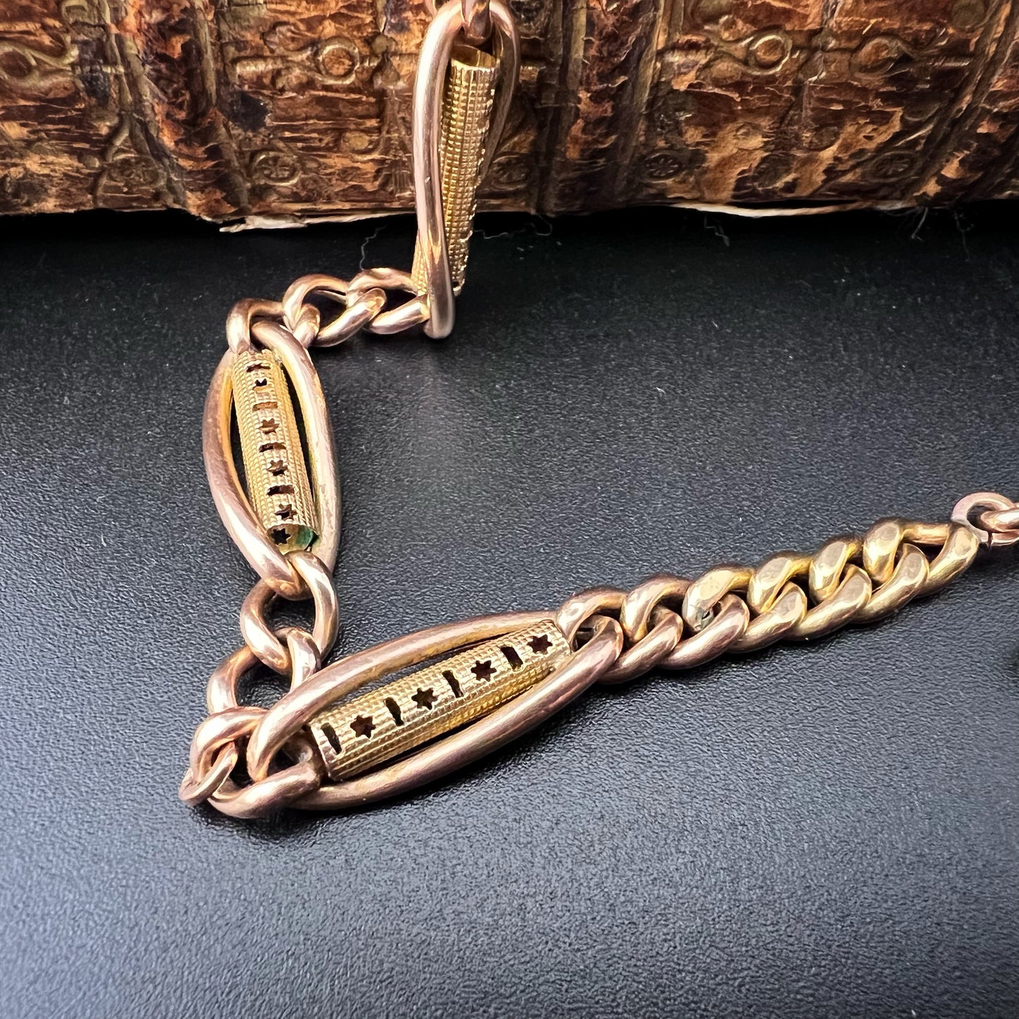 Antique 9ct gold watch chain