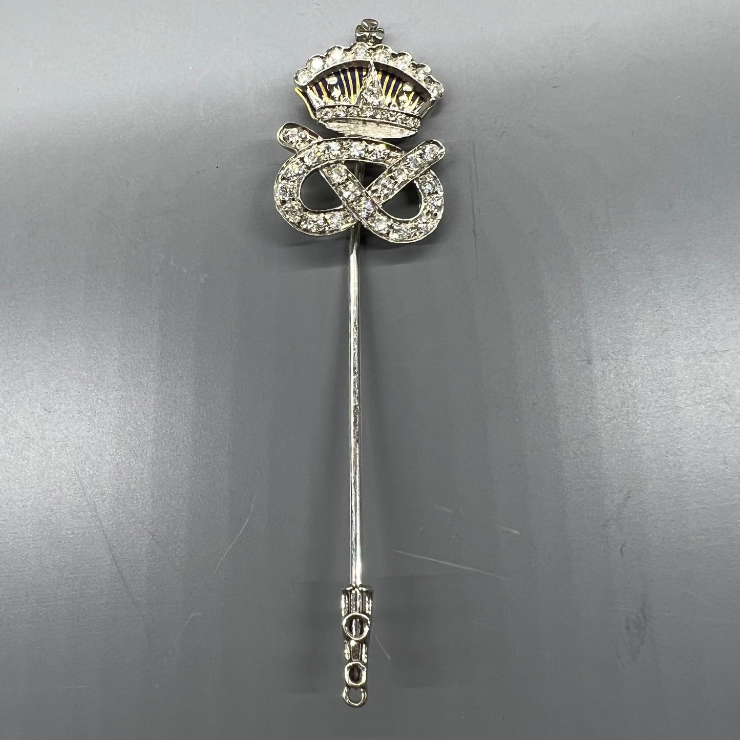 Staffordshire Yeomanry Regimental Brooch in 18ct Gold and Diamonds