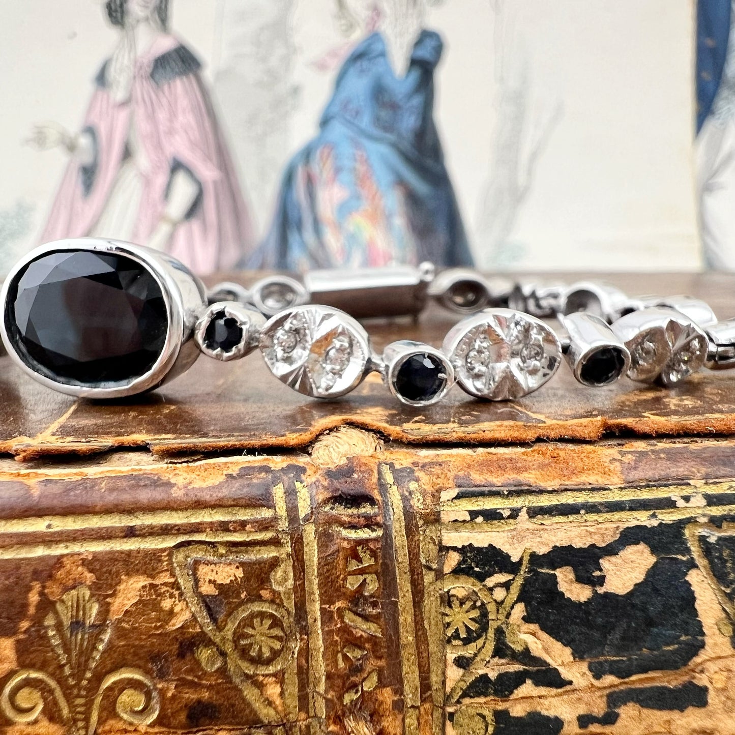 Bracciale con zaffiri australiani e diamanti – Italia, anni ’80