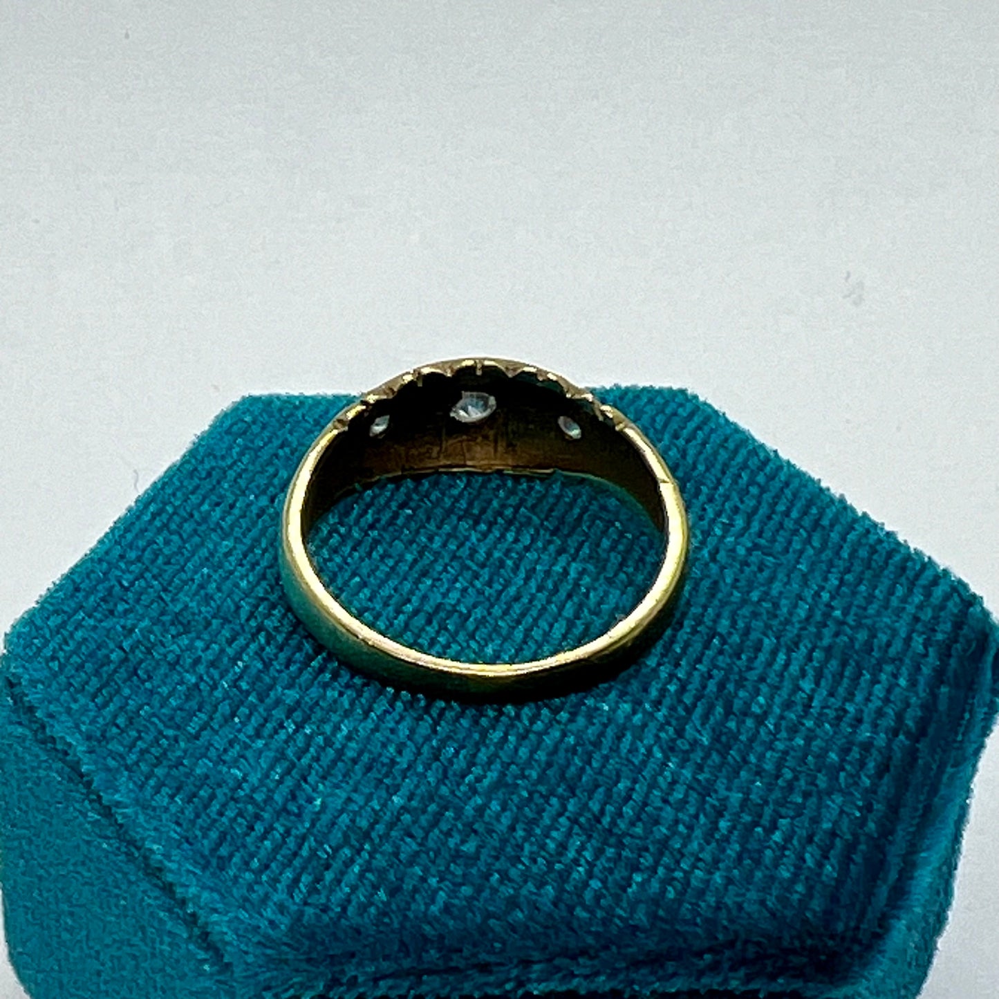 Gypsy-Bandring mit farblosem Quarz