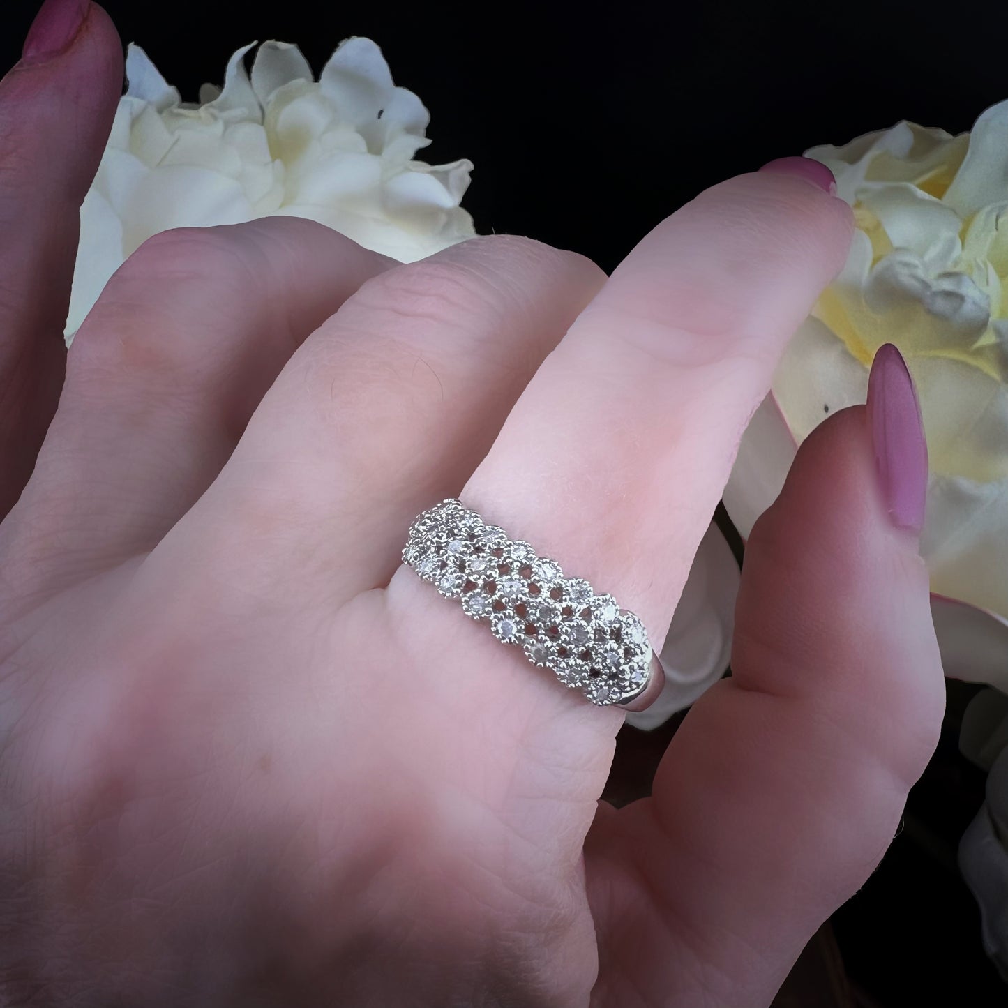 Diamond band ring