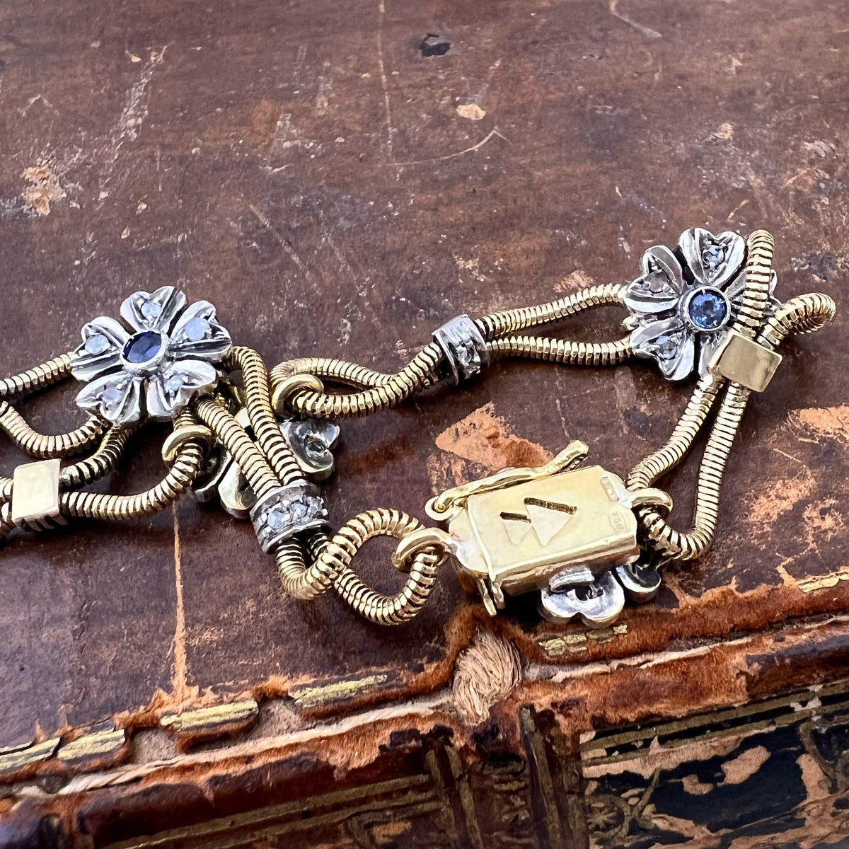 Bracciale Sandi con zaffiri e rose di diamante – Padova, anni ’80