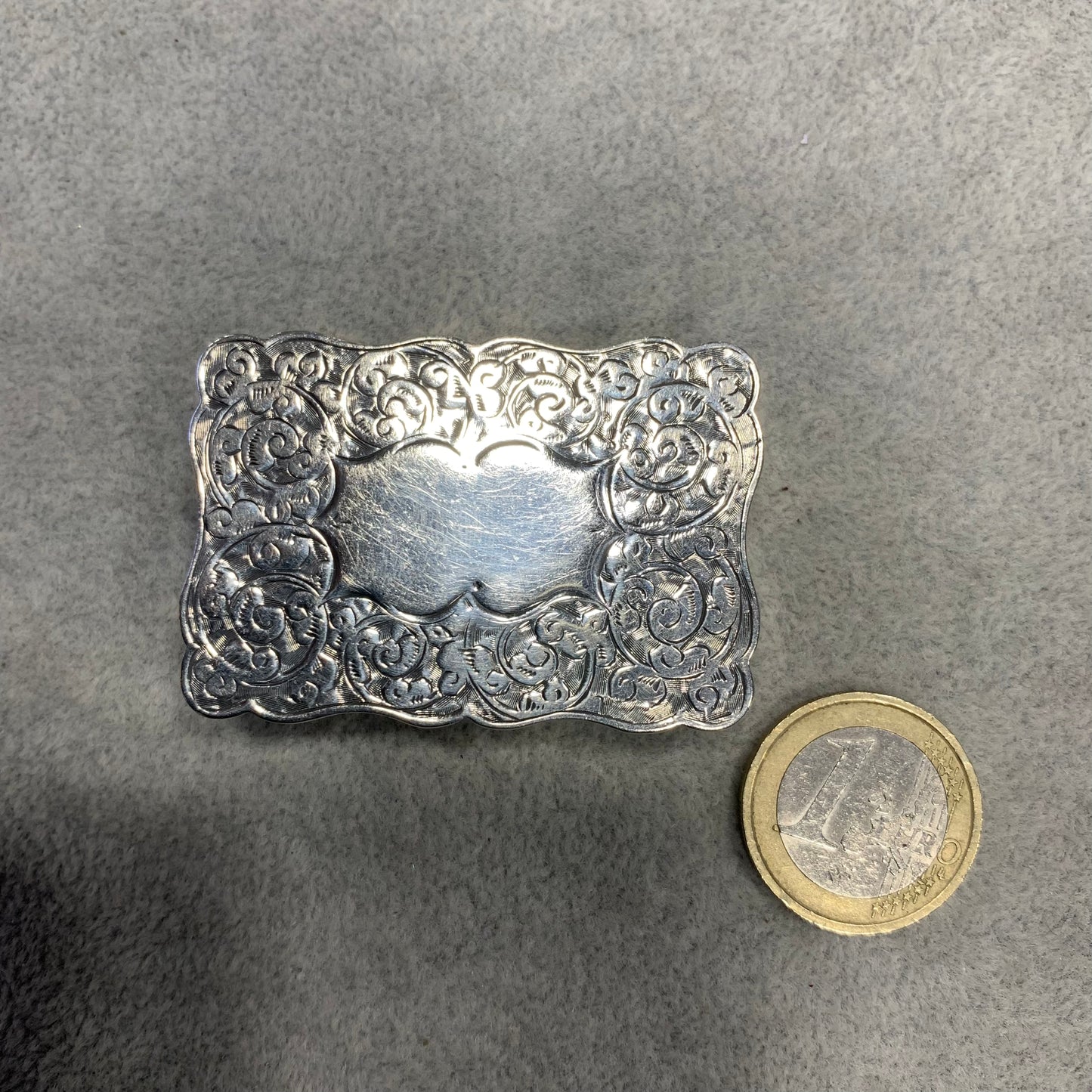 Tabacchiera da fiuto in argento Birmingham 1897