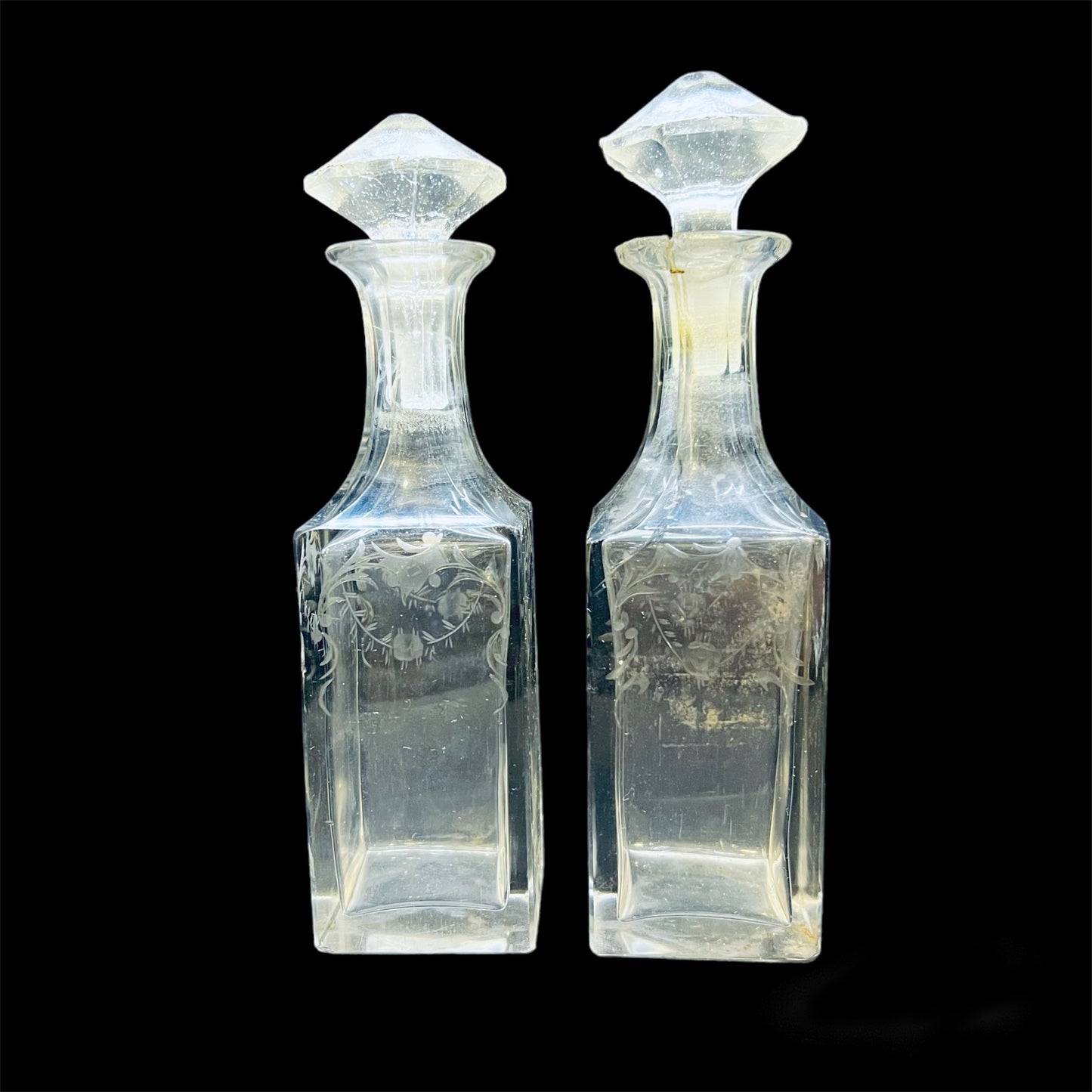 Oliera in argento Art Nouveau a due ampolle