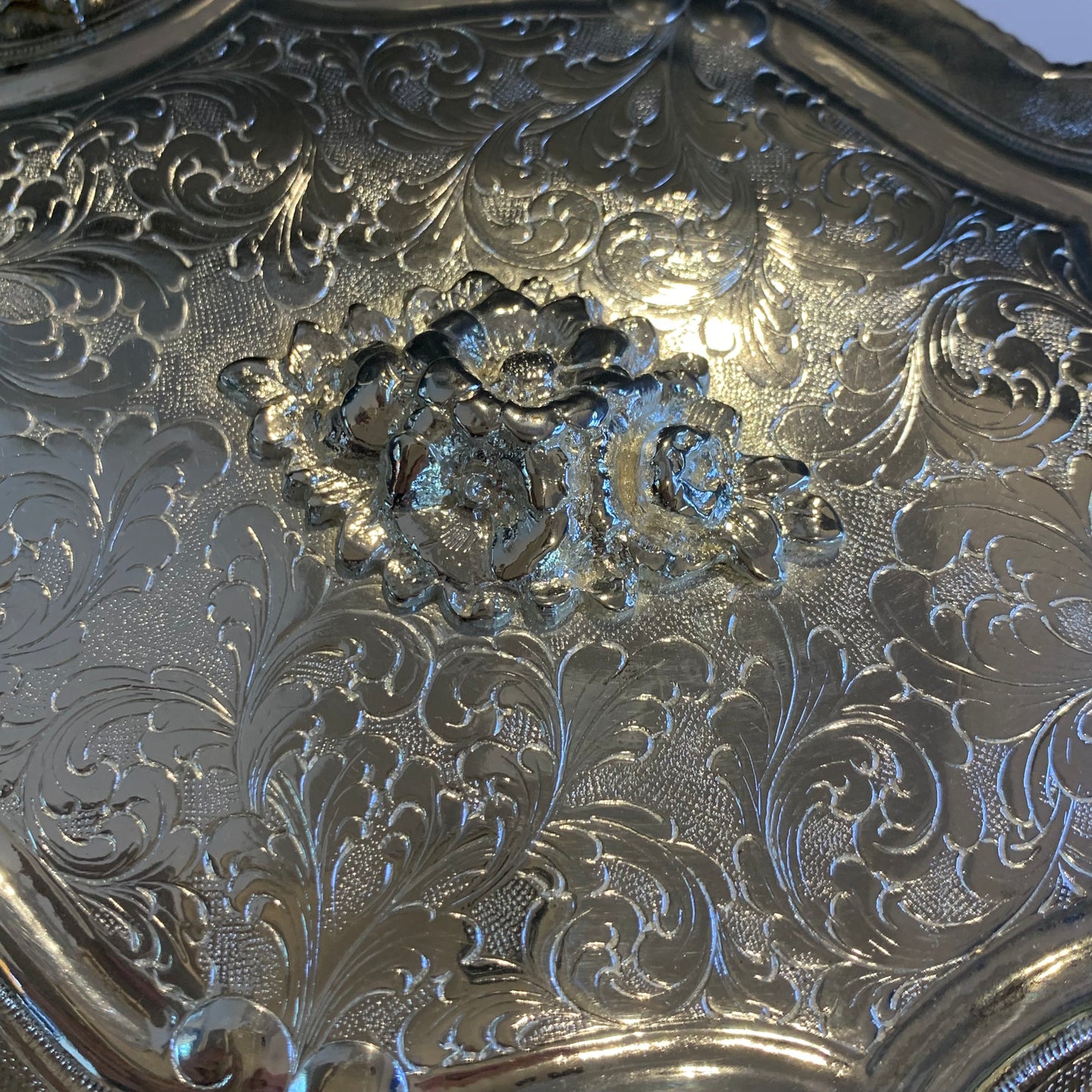 Versilberte Schmuckschatulle, Italien, 1940er Jahre.