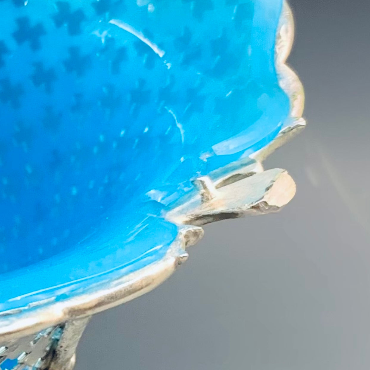 Antike Vase aus Sheffield- und blauem Kristall, ca. 1890