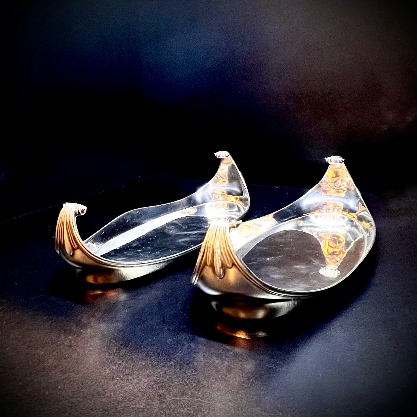 Seltenes Paar Kerzenlöschertabletts London 1788 Robert Hennel