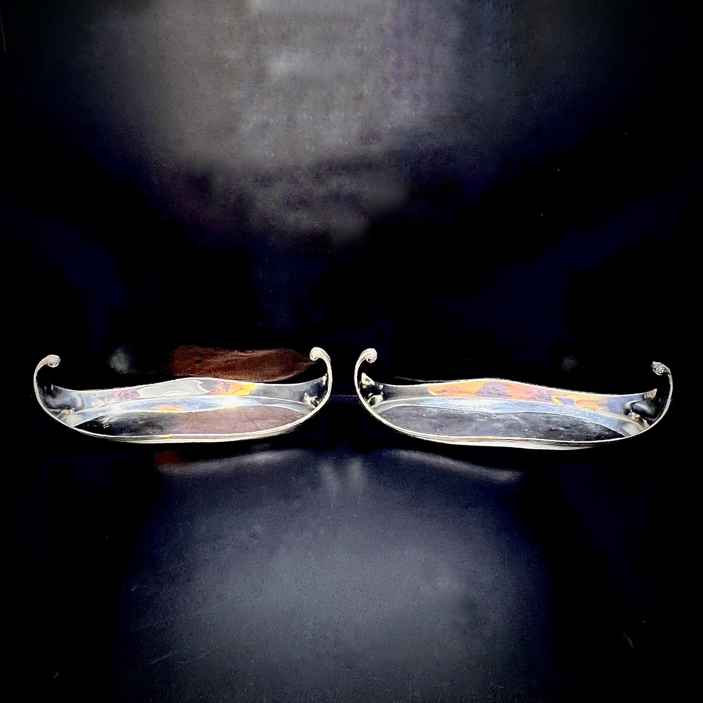 Seltenes Paar Kerzenlöschertabletts London 1788 Robert Hennel