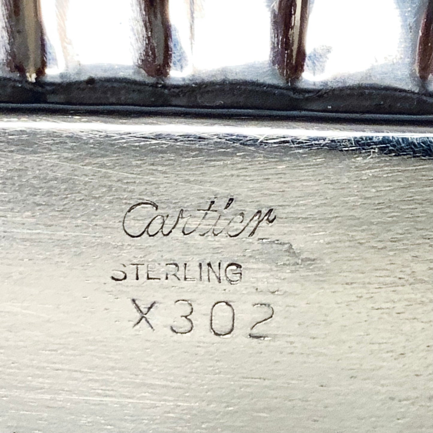 Cartier Silbernes Brieftablett, ca. 1950