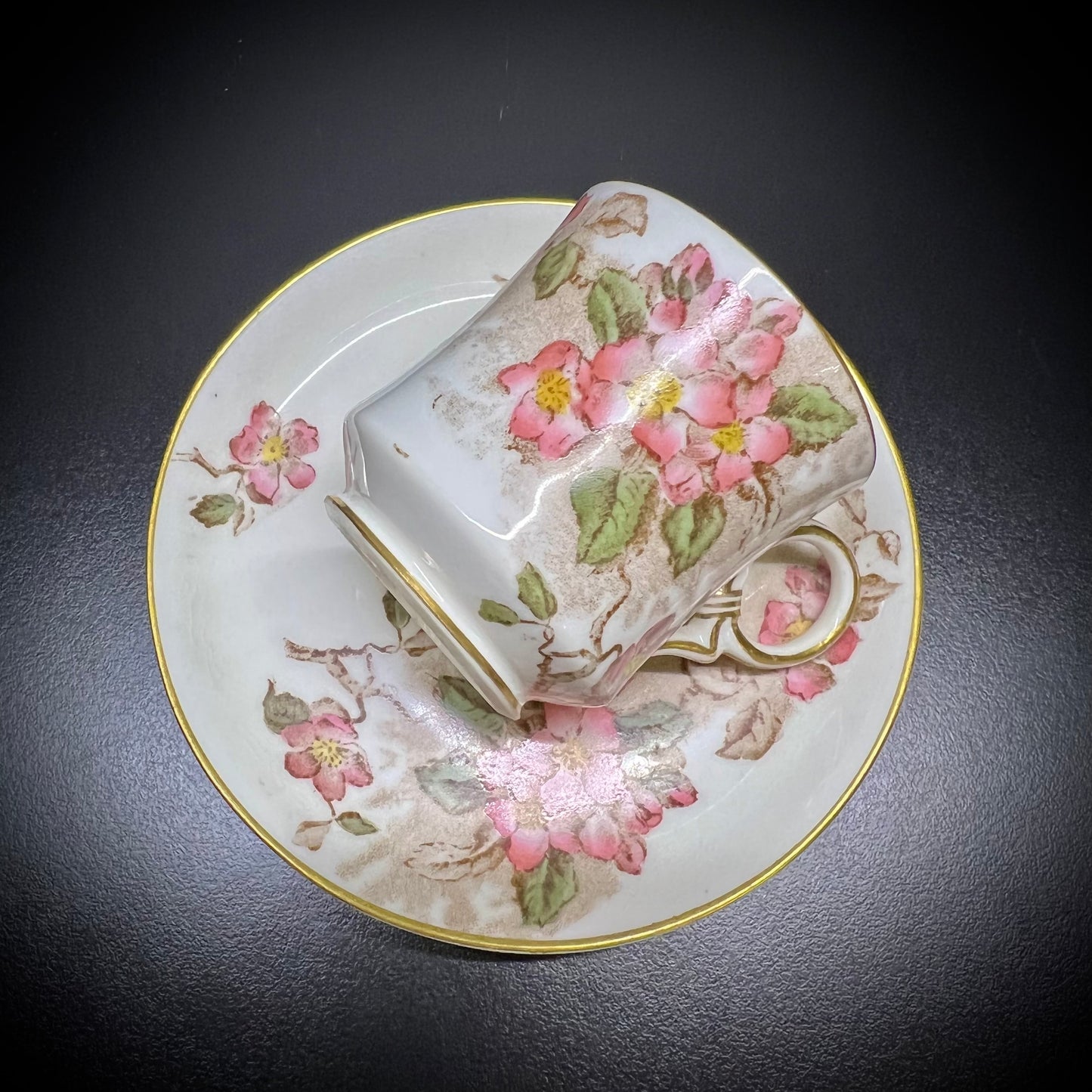 Peach blossom coffee cup