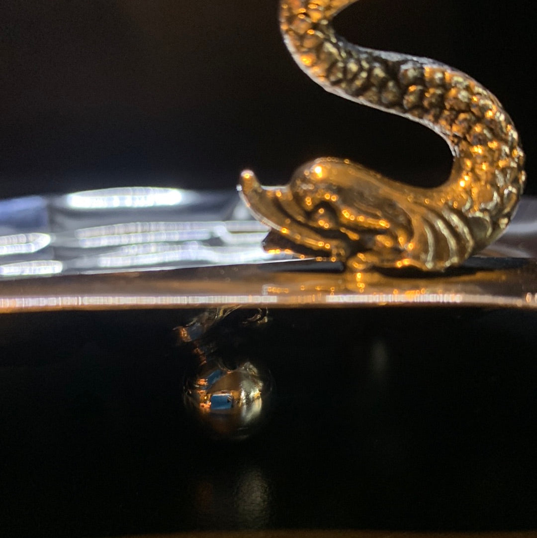 Paar silberne Muscheln aus Florenz, 1940er Jahre.