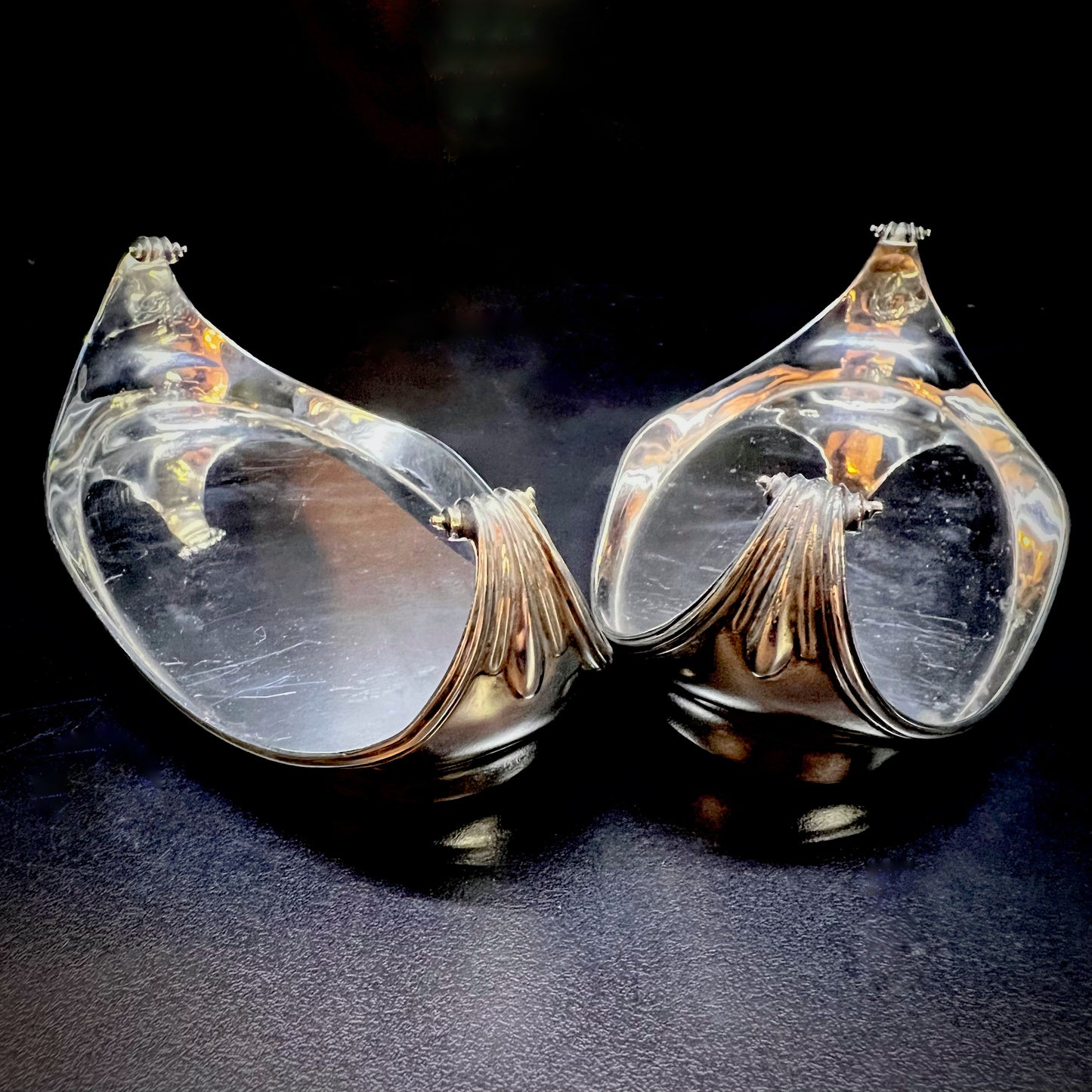 Seltenes Paar Kerzenlöschertabletts London 1788 Robert Hennel