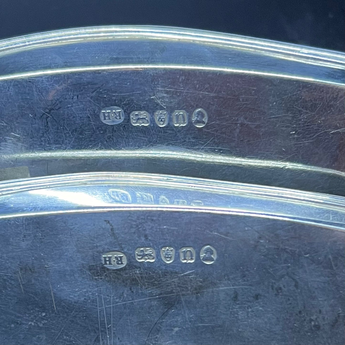 Seltenes Paar Kerzenlöschertabletts London 1788 Robert Hennel