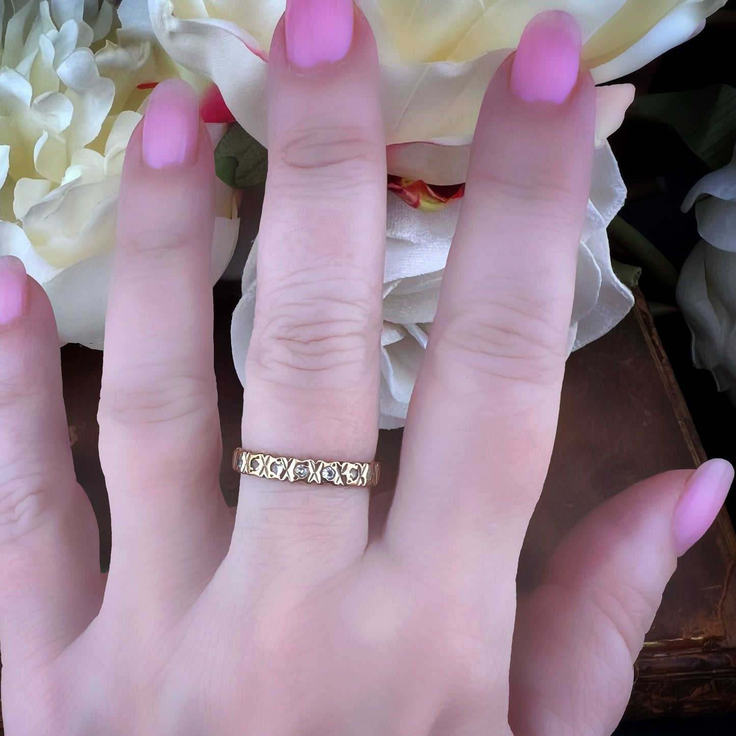 Anello in oro half eternity Birmingham 1976