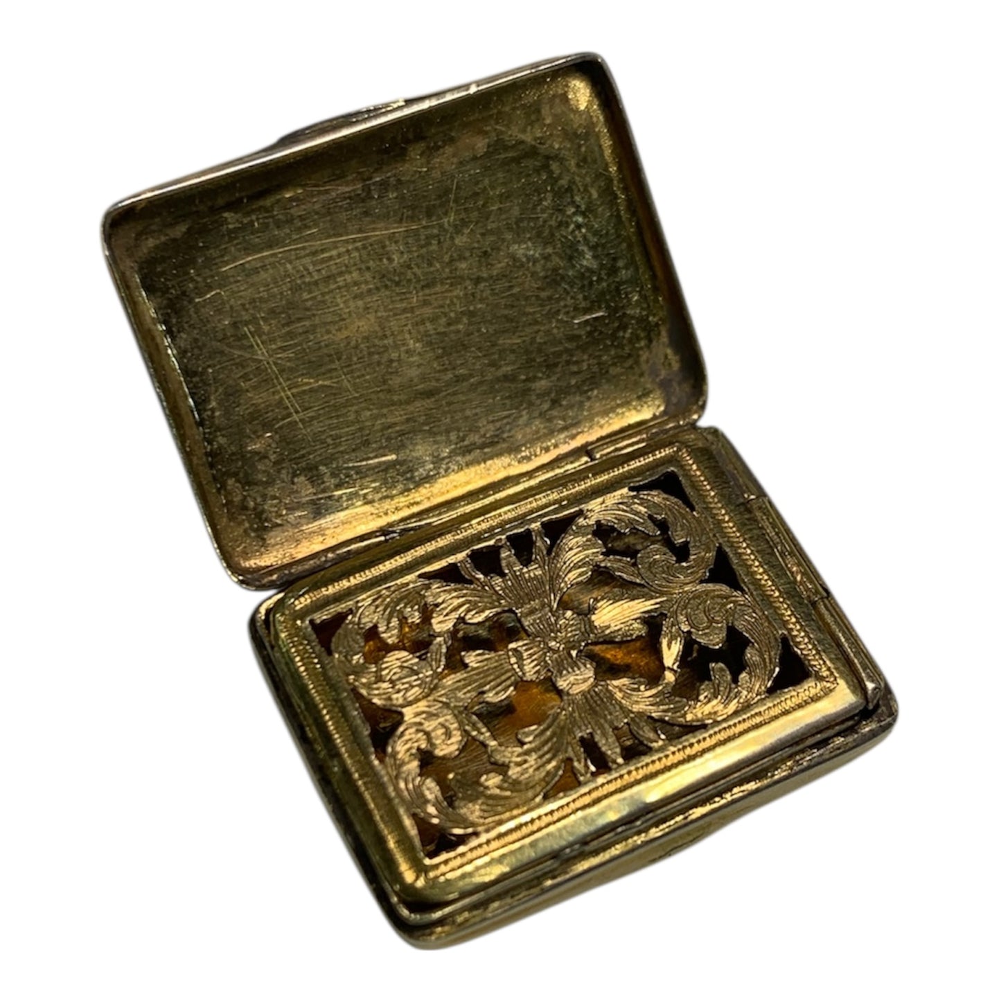 Vinaigrette francese in argento del 1850