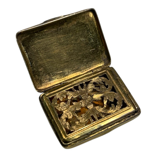 Vinaigrette francese in argento del 1850