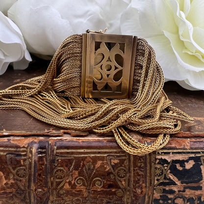 Bracciale italiano in oro 18k smeraldo e diamanti del 1960