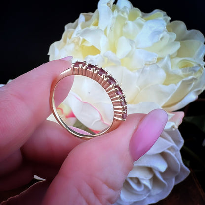 Anello Riviera Vintage con Granati - Birmingham
