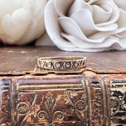 Anello in oro half eternity Birmingham 1976