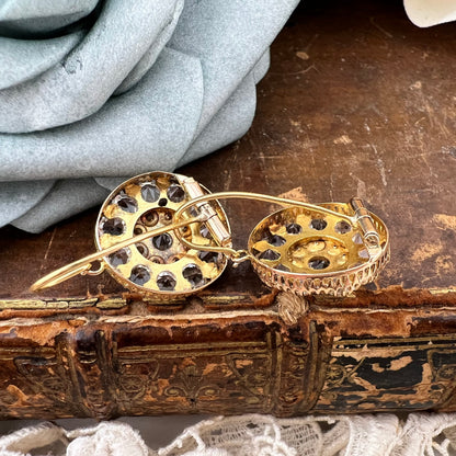 Orecchini a toppa in oro 12k – Primi del ’900