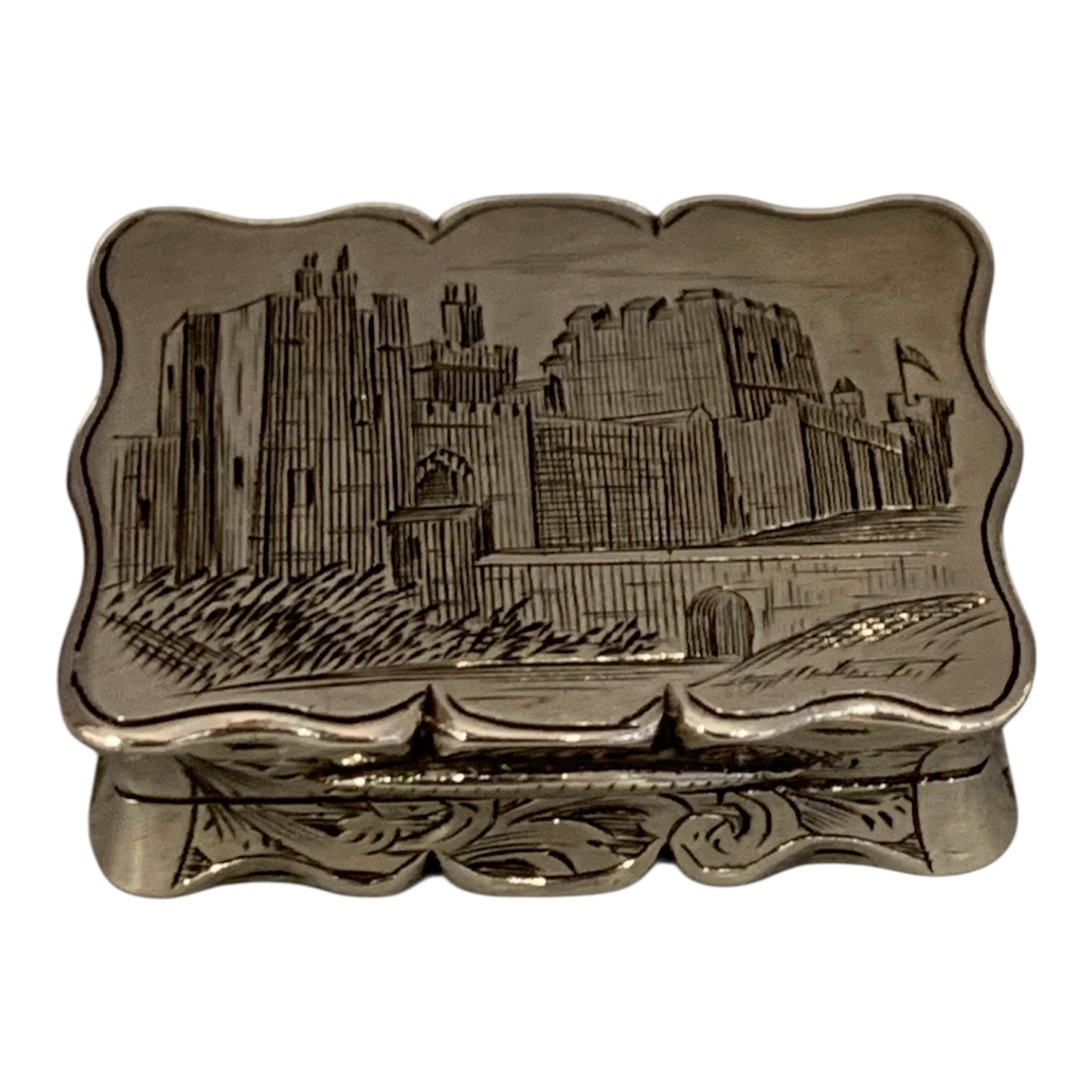 Vinaigrette “il Castello di Warwick” - Hilliard & Thomason-Birmingham 1851